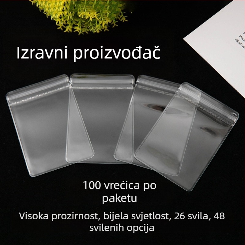 Prozirna antioksidativna vrećica za nakit s debelim PVC-om, samouzavara
