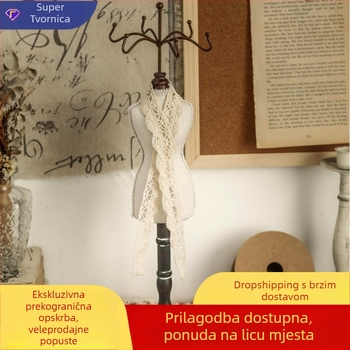 Držač za nakit - drveni, stolna montaža, 1 sloj, Zakka stil, višenamjenski