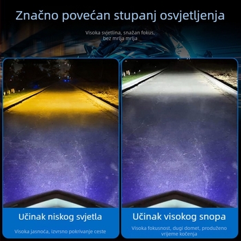 Motociklistički LED reflektor s lećom, aluminijsko tijelo, 12V, IP67, model Motor308