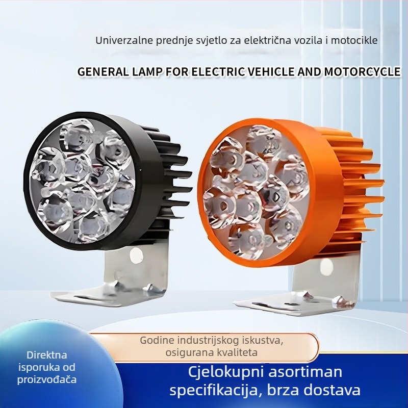 LED reflektor za motor, aluminijsko kućište, ulaz 12-80V, IP65 vodootporno, LED 3030 (2W), izlaz 110 lm
