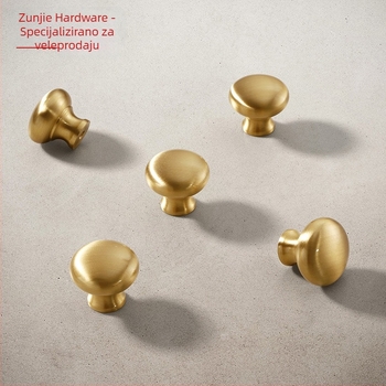 G18 ručka za namještaj s jednom rupom, francuskog stila, od mesinga, za garderobu/ormar/vrata/ladicu, završna obrada glazirana