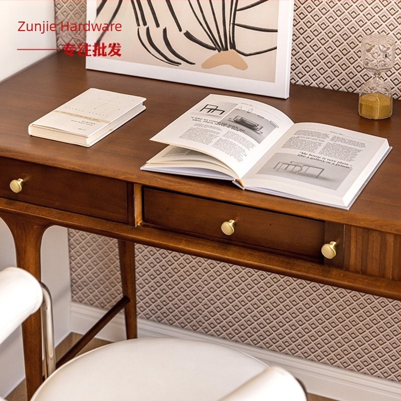 G18 ručka za namještaj s jednom rupom, francuskog stila, od mesinga, za garderobu/ormar/vrata/ladicu, završna obrada glazirana