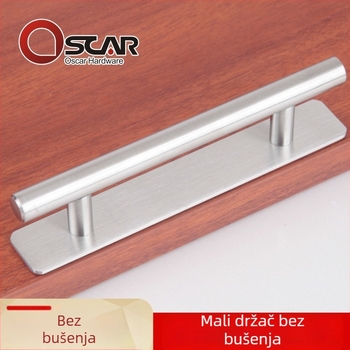 Nerđajućeg čelika ručka bez bušenja, samoljepljiva površinska instalacija za vrata i ormariće, moderni minimalistički dizajn