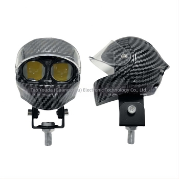 Kaciga-stil LED prednje svjetlo za motocikl — dvobojni izlaz, aluminijska legura, 12–80V, 3900 lm, IP68, 22.5 W