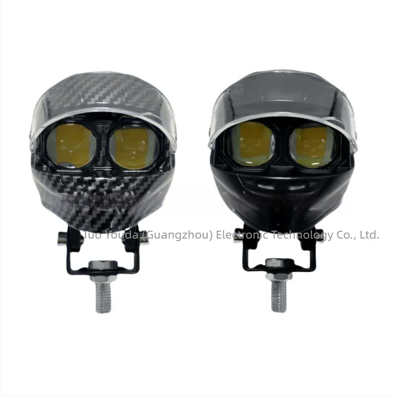 Kaciga-stil LED prednje svjetlo za motocikl — dvobojni izlaz, aluminijska legura, 12–80V, 3900 lm, IP68, 22.5 W