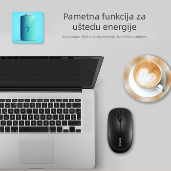 Bežična miša R516 za prijenosno i stolno računalo, USB prijemnik, 2,4 GHz, 1000 DPI, 3 tipke, ergonomski dizajn