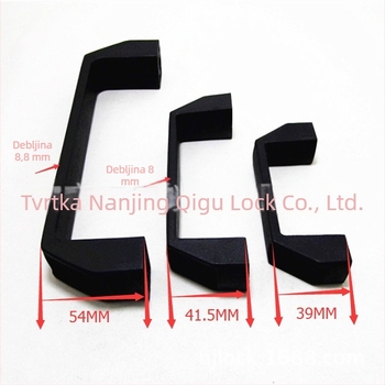 Qigu četverokutna najlonska plastična ručica za strojeve - modeli C90/C120/C180; Materijal: inženjerska plastika; Namjena: elektromehanička oprema, električne kutije, ormari i stroje