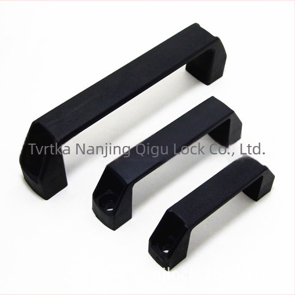 Qigu četverokutna najlonska plastična ručica za strojeve - modeli C90/C120/C180; Materijal: inženjerska plastika; Namjena: elektromehanička oprema, električne kutije, ormari i stroje