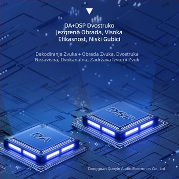 DSP auto audio pojačalo s integriranim subwooferom i aluminijskim kućištem, težina 2.95, napon 10-16V, SNR > 102 dB