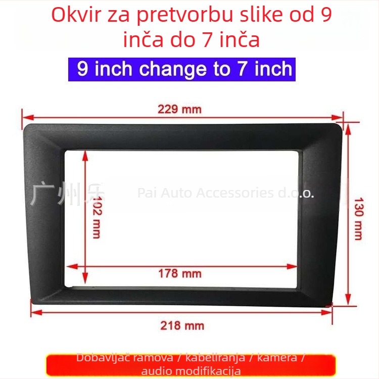 Okvir za Android auto audio navigacijski sustav – okvir za veliki zaslon navigacije