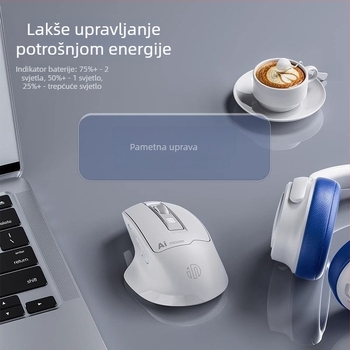Bežičana miš s glasovnim upravljanjem, 1600dpi optička rezolucija, napajanje putem punjenja, tih rad, glasovno tipkanje, Bluetooth dvostruki režim