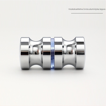 Staklena kvaka za tuš vrata i kućna klizna vrata; cilindrična, s jednim otvorom; aluminijska legura; marka YJX; moderni stil