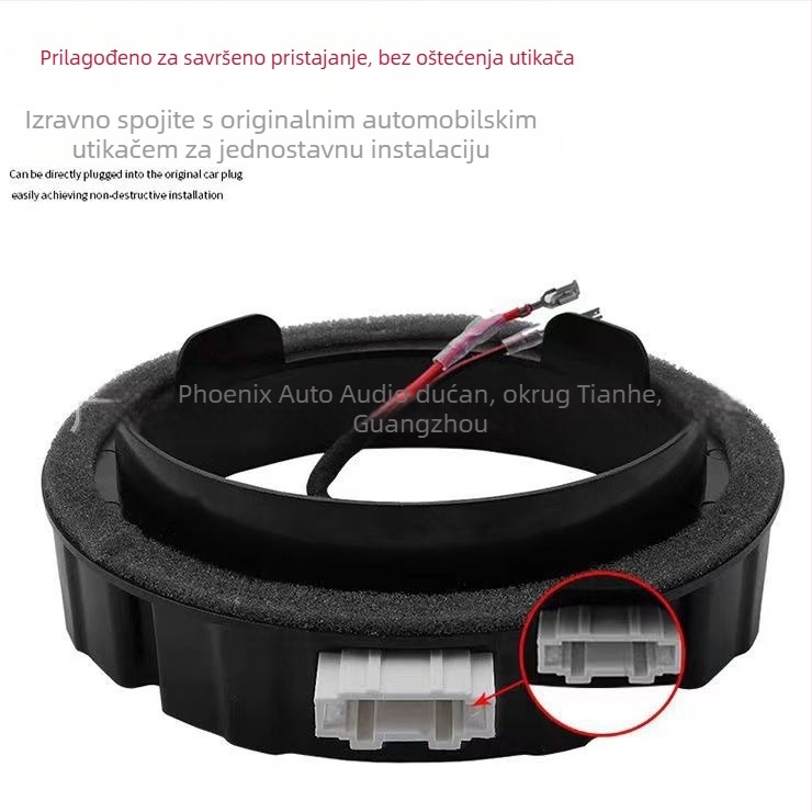 Set za ugradnju automatskog zvuka: adapter za zvučnike, brtva za kabel i nosač zvučnika za VW Sagitar, Touran, Passat, Polo