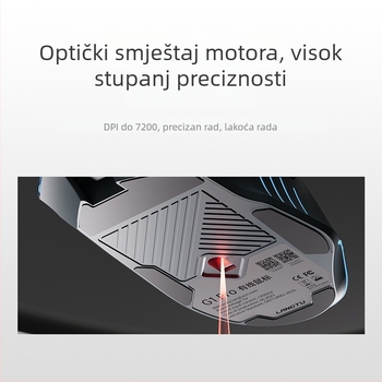 G1Pro žična gaming miša, 7200 DPI, 8 tipki, USB, 1,5 m kabel, ergonomski