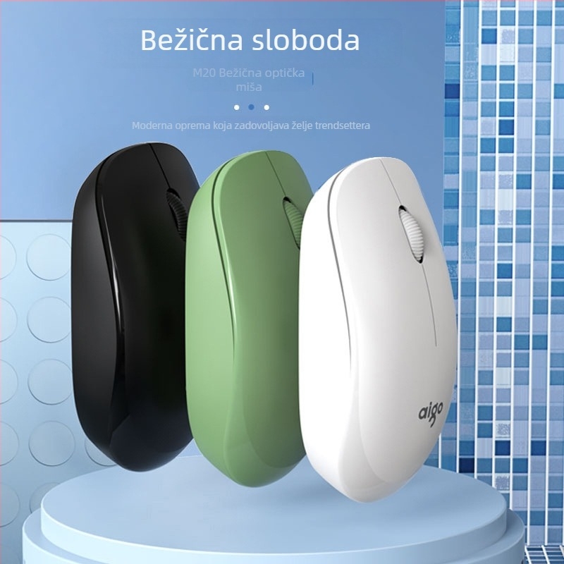 M20 Bežična miša, 2.4GHz USB, 1000dpi, 3 tipke, domet 10 m