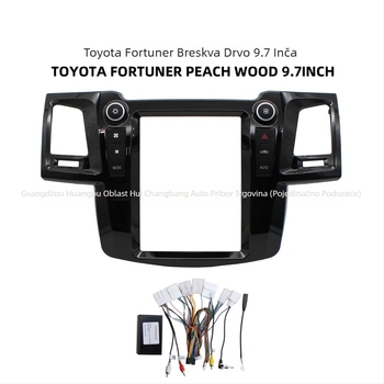 Vigo Android navigacijski okvir za Toyota Fortuner 2005-2014, panel velikog zaslona, model Vigo, težina 2,2 kg, materijal plastika
