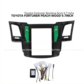 Vigo Android navigacijski okvir za Toyota Fortuner 2005-2014, panel velikog zaslona, model Vigo, težina 2,2 kg, materijal plastika