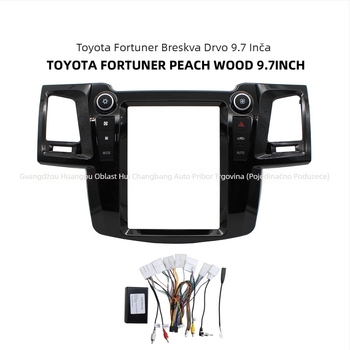 Vigo Android navigacijski okvir za Toyota Fortuner 2005-2014, panel velikog zaslona, model Vigo, težina 2,2 kg, materijal plastika