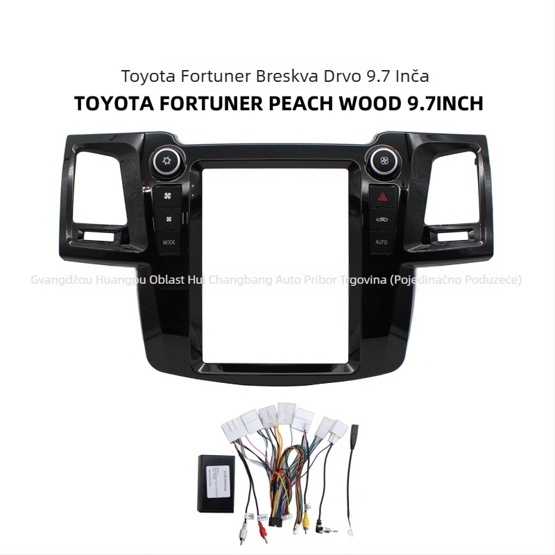 Vigo Android navigacijski okvir za Toyota Fortuner 2005-2014, panel velikog zaslona, model Vigo, težina 2,2 kg, materijal plastika