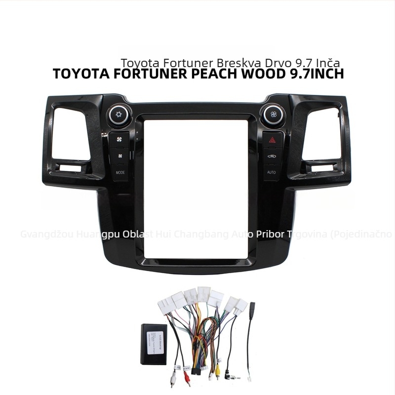 Vigo Android navigacijski okvir za Toyota Fortuner 2005-2014, panel velikog zaslona, model Vigo, težina 2,2 kg, materijal plastika