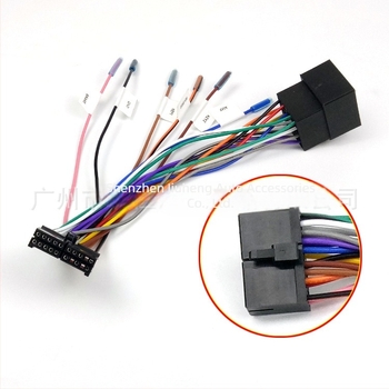 Napajanje kabelski skup 20P T-oblik muški na ISO ženski MP5 za navigacijski sustav s velikim zaslonom — 12V, plastika, Fengdu