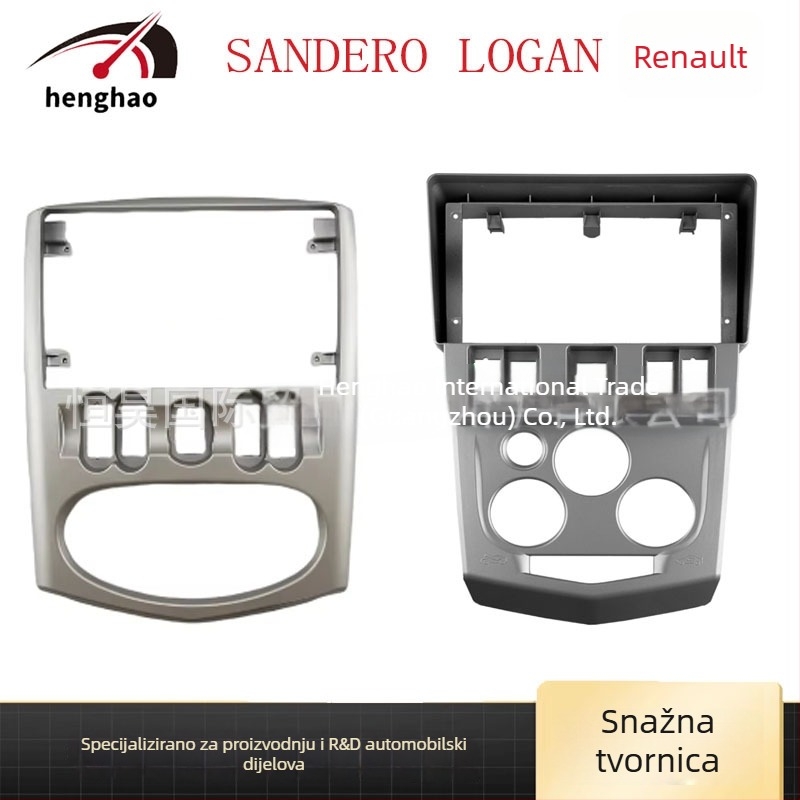 Android navigacijski okvir panel Renault Logan/Sandero — plastični, 500 g, Henghao marka, prilagodljiv, kompatibilan s Logan/Sandero