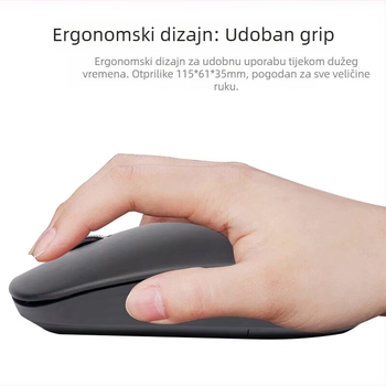 Lenovo bežična miša M100, optički senzor 1200dpi, USB, 2,4 GHz, 2 tipke, dodirni kotačić za pomicanje