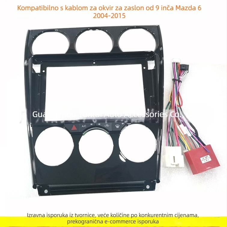 Android navigacijski okvir za Mazda 6 (04-15 stari model) – MA-17, plastika, Evoresn/Yisen, podrijetlo Guangzhou, audio-modifikacija