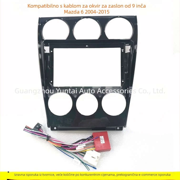 Android navigacijski okvir za Mazda 6 (04-15 stari model) – MA-17, plastika, Evoresn/Yisen, podrijetlo Guangzhou, audio-modifikacija
