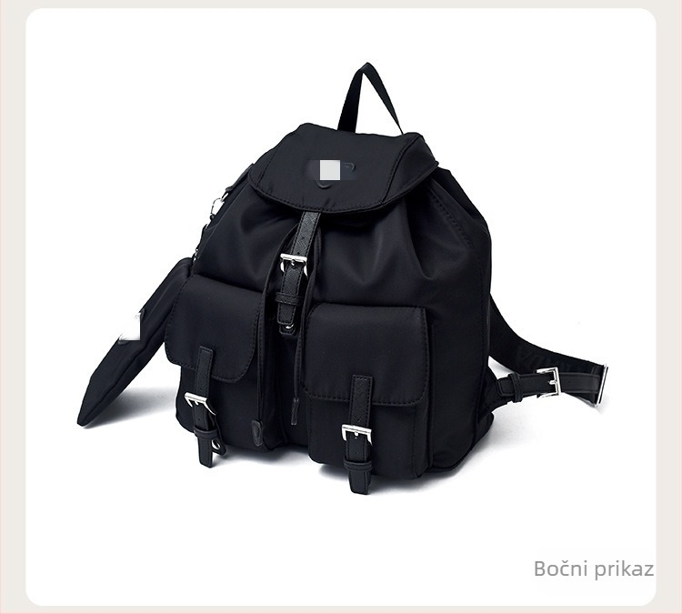 P Brand replika ruksak za studente – najlon, Unisex, Kapacitet ispod 20 L, Džep za 8-inčni prijenosnik, Otporan na habanje