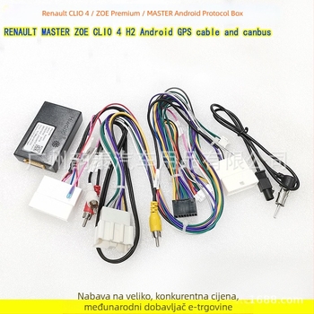 Android navigacijski kabel za modifikaciju protokolske kutije – RE-35, kompatibilno Renault Clio 4 / Zoe / Kangoo Master, bakreni vod, audio modifikacija, Evoresn/yisen