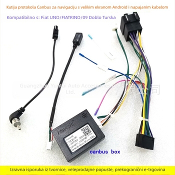 Napajanje kabel za Android navigaciju Fiat 500L Panda Uno Doblo FI-26, čisti bakar, 0,4 kg, audio modifikacija