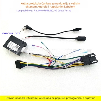 Napajanje kabel za Android navigaciju Fiat 500L Panda Uno Doblo FI-26, čisti bakar, 0,4 kg, audio modifikacija