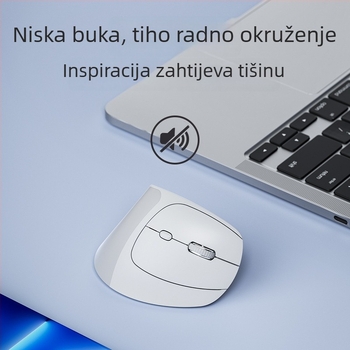 X9 Ergonomska vertikalna bežična miša s Bluetoothom i 2,4 GHz dvostrukim načinom rada, tiha uredska miš