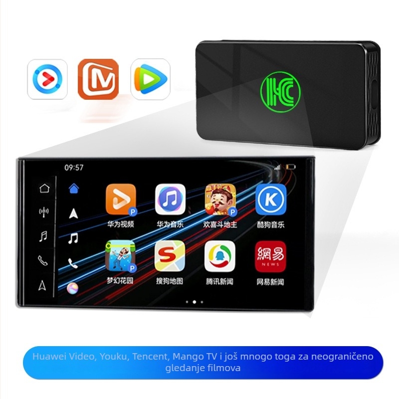 Huawei HiCar bežični Box za nadogradnju CarPlay – ABS plastika, model Huawei HiCar s kurzorom, namjena: nadogradnja CarPlay, 5V, 0.25W
