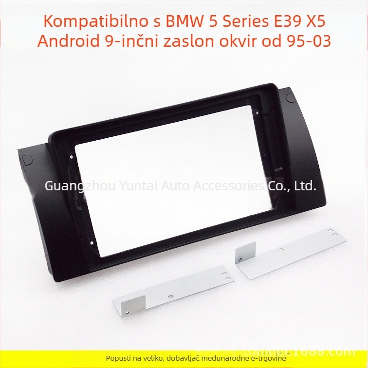 Okvir za retrofit BMW Android navigacije – Kompatibilan s E39, X5, 5. serija; Plastika; Prilagodljiva; Model Sleeve