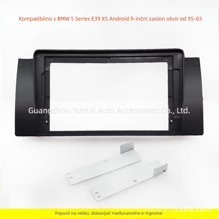 Okvir za retrofit BMW Android navigacije – Kompatibilan s E39, X5, 5. serija; Plastika; Prilagodljiva; Model Sleeve