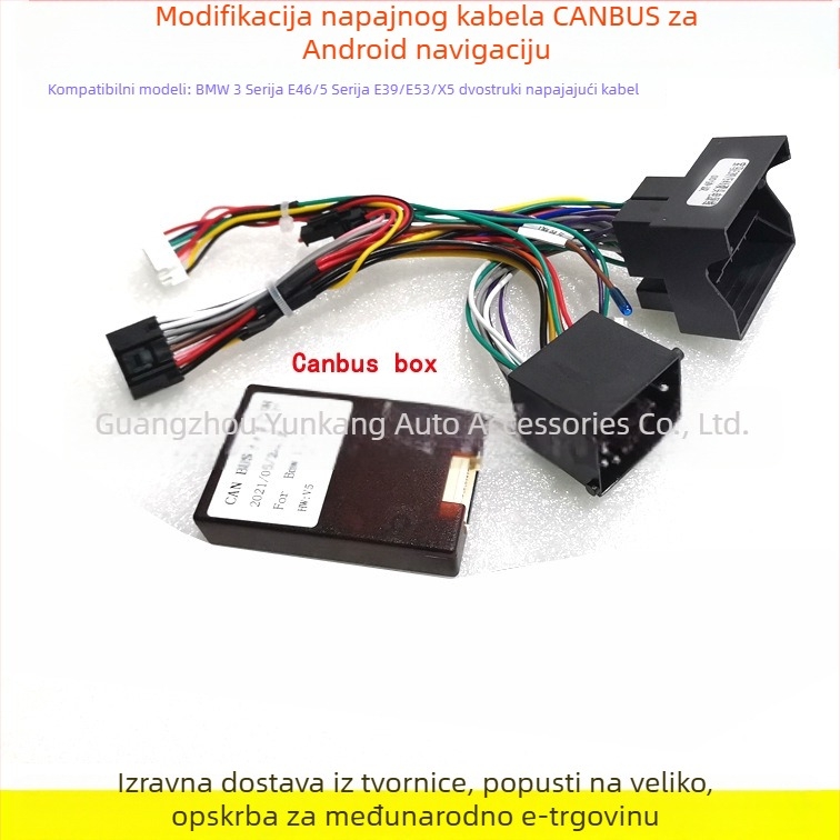 Okvir za retrofit BMW Android navigacije – Kompatibilan s E39, X5, 5. serija; Plastika; Prilagodljiva; Model Sleeve
