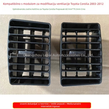 Dekorativna rešetka izlaza klimatizacije Toyota Corolla 03-12 – plastika, 0,01 kg, 12V, Peak Auto Parts