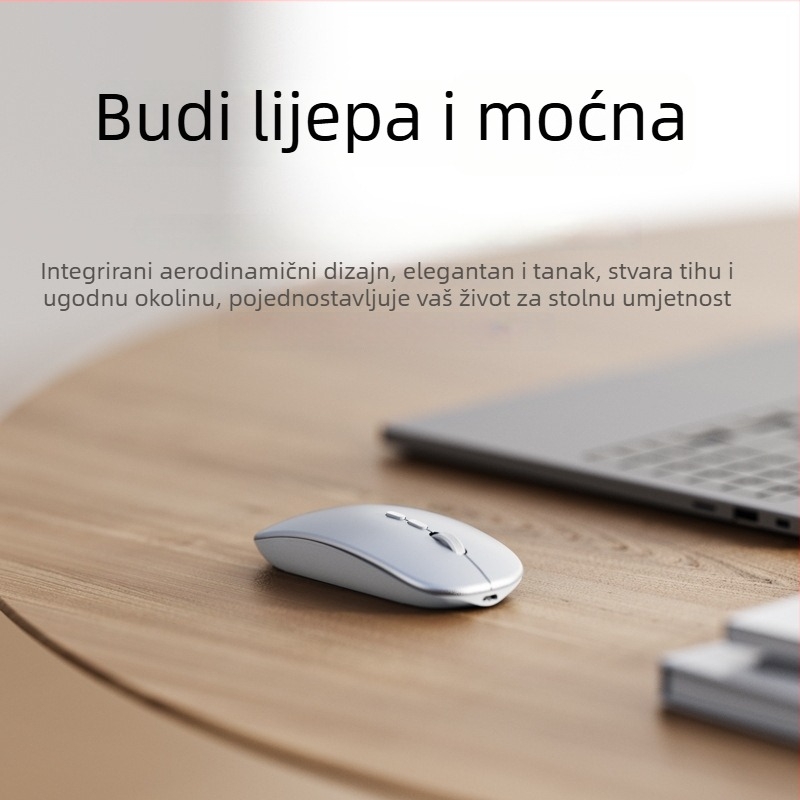 Yesido bežični miš KB15, 5 tipki, fotoelektrični senzor, tiho djelovanje, Plug-and-Play