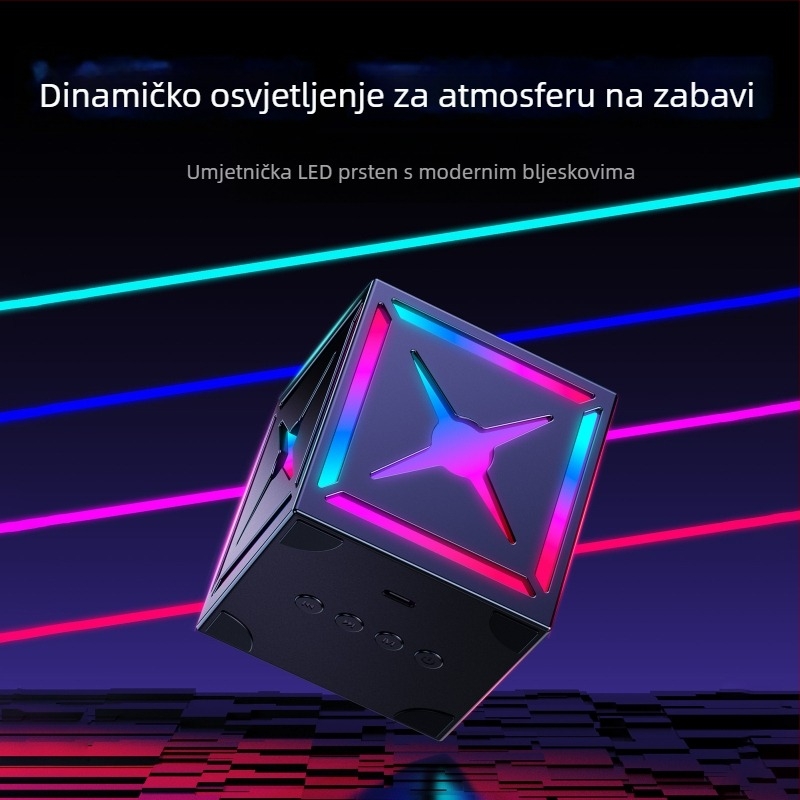 Prijenosni vanjski Bluetooth zvučnik 5W, Bluetooth 5.0, ugrađena baterija 800–1000mAh, frekvencijski raspon 100Hz–20kHz, SNR ≥70dB