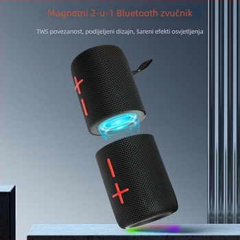 Prijenosni Bluetooth zvučnik s magnetnim dizajnom – Bluetooth 5.0, 20W, IPX6, 100 Hz–20 kHz, ugrađena baterija 2000–4000 mAh
