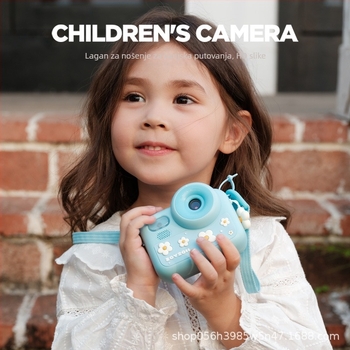 zoyzoii-E28 Dječja digitalna mini kamera s 100w piksela, Memorijska kartica, Trajanje baterije 2–3 sata, Kućište od PC+ABS+silica gel