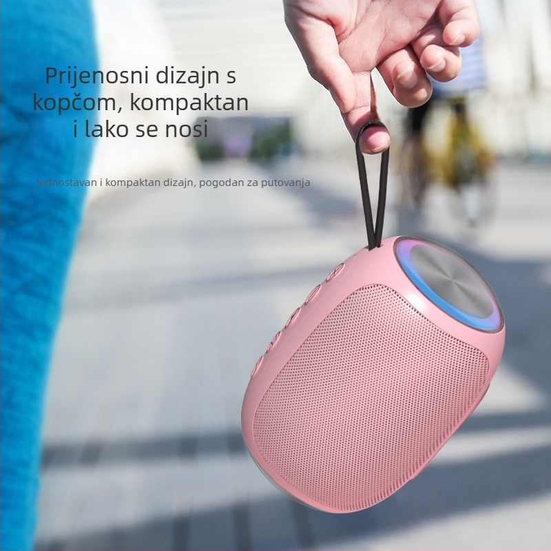 A66 Bluetooth prijenosni zvučnik, reprodukcija s karticom, 5W, Bluetooth 5.1, 40Hz-20kHz, IPx3