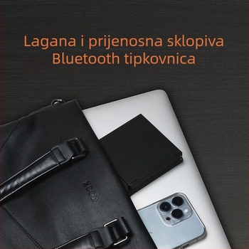 Castkey B089 Sklopiva Bluetooth tipkovnica s 81 tipkami i numeričkim keypadom, bežična, kompatibilna sa tri operacijska sustava, ABS kućište