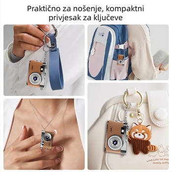 Mini džepni digitalni fotoaparat za selfie i vlog, 5–12 MP, MicroSD kartica, model D109j, trajanje baterije 1–3 sata, za djecu