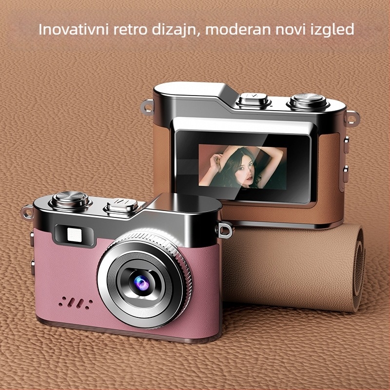 Mini džepni digitalni fotoaparat za selfie i vlog, 5–12 MP, MicroSD kartica, model D109j, trajanje baterije 1–3 sata, za djecu