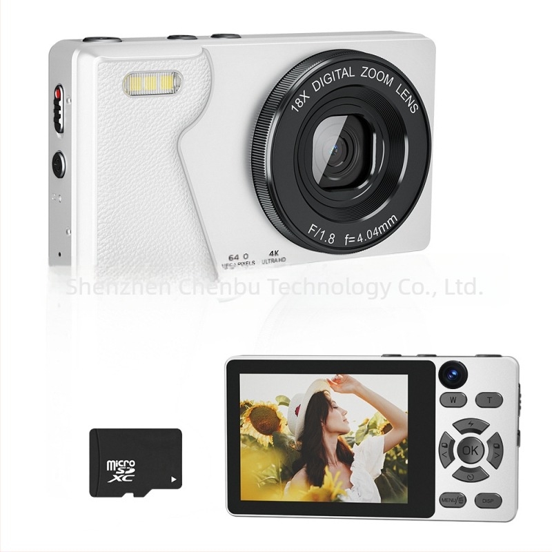 Digitalna kamera za učenike i djecu: 4K video, selfie način, 2.8 palčni LCD, TF kartica, metalno kućište. Model A61_