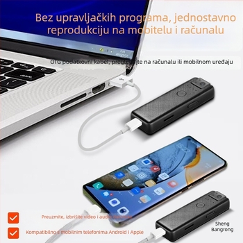 4K džepna akcijska kamera s videorekorderom, ultra dugo trajanje pripravnosti za nadzor i snimanje tijekom vožnje bicikla