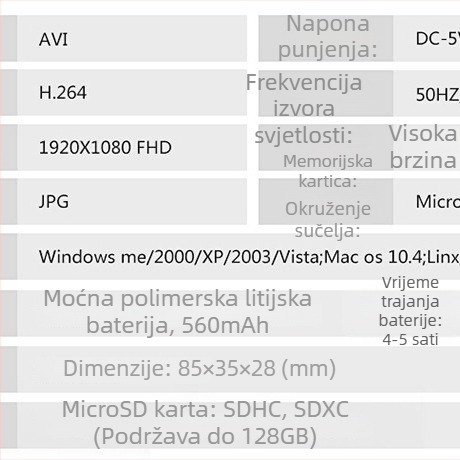 Profesionalna kamera s 10x optičkim zumom, CCD senzorom, 1,5 inčni LCD zaslon, elektronička stabilizacija slike